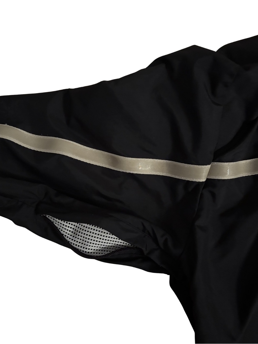 Enyce Y2K Windbreaker Jacket - Black with Reflective Stripe - Picture 6 of 7